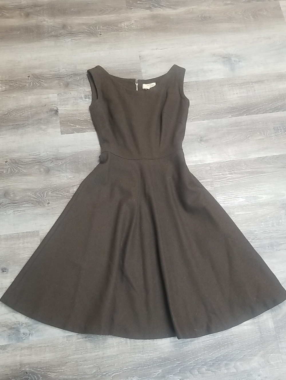 Vintage Mr. Mort Fit-and-Flare Dress in Dark Brown